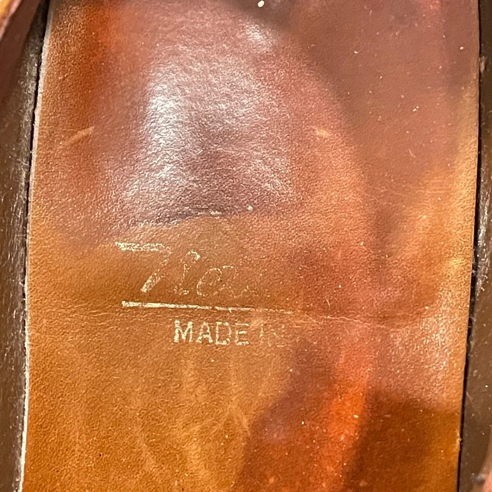 Nettleton‎ Mens Vintage Tan Leather Monk Strap Loafers Dress Shoes 8 B/AA 62331